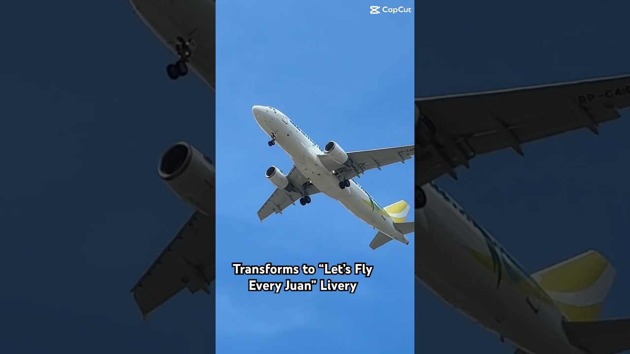 RP-C4160 of Cebu Pacific. From all white to Lets fly every Juan Livery! 