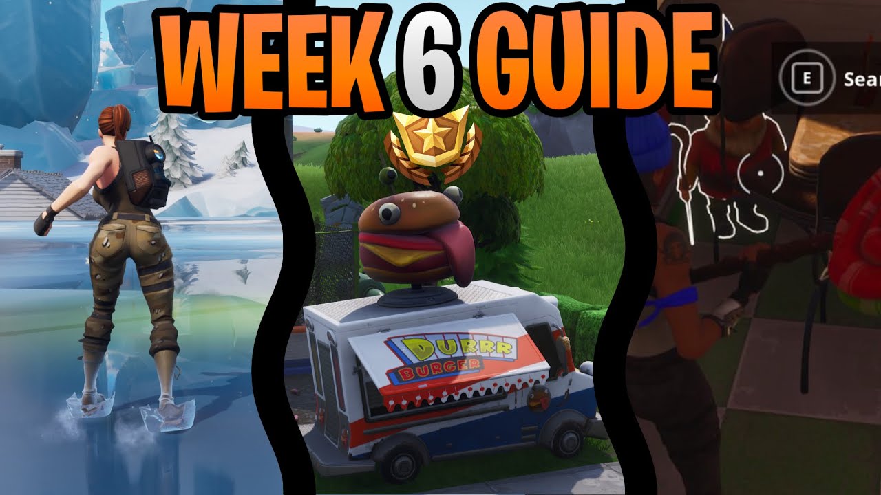 Fortnite Season 7 Week 6 Challenges Guide | Search Chilly Gnome Locations | Slide Ice Puck Over 150m