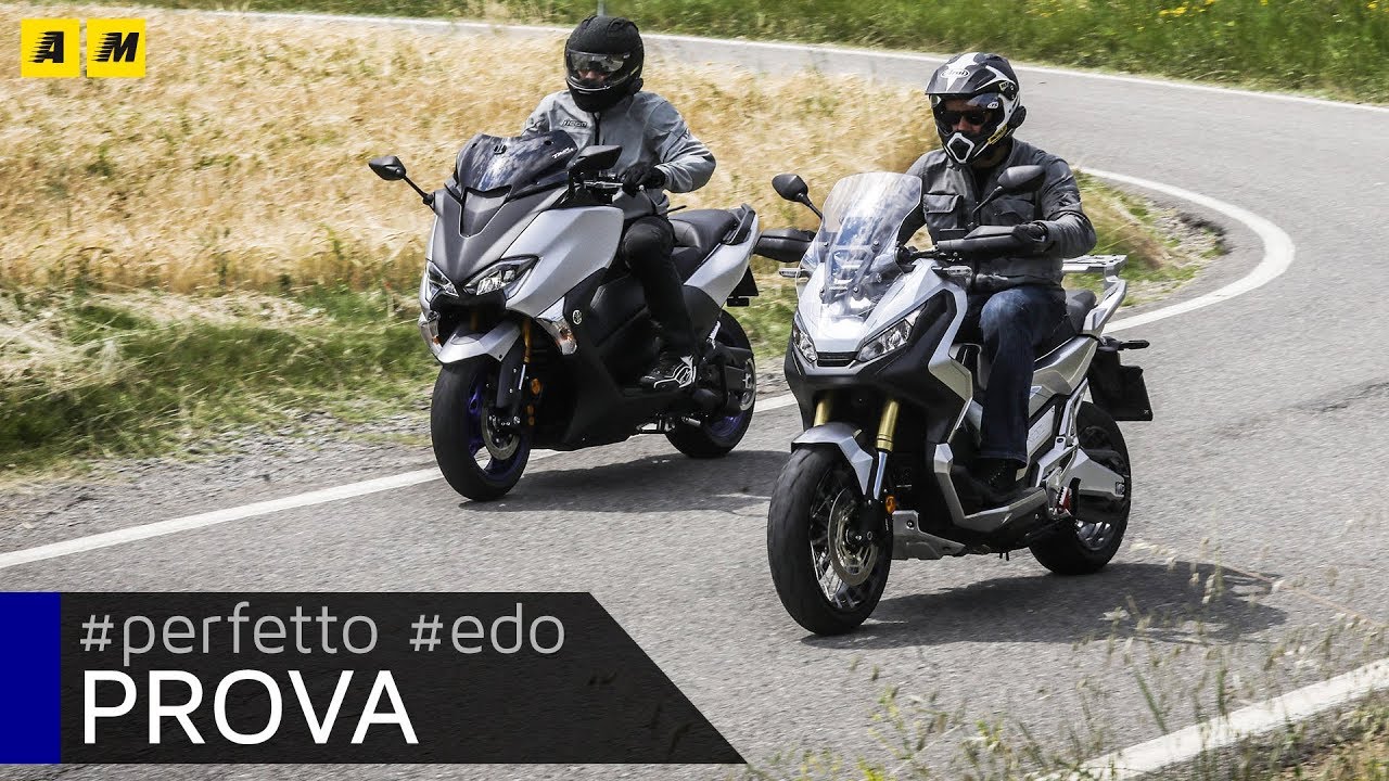 Honda X-ADV vs Yamaha TMAX 2018: shortcut! [ENGLISH SUB]