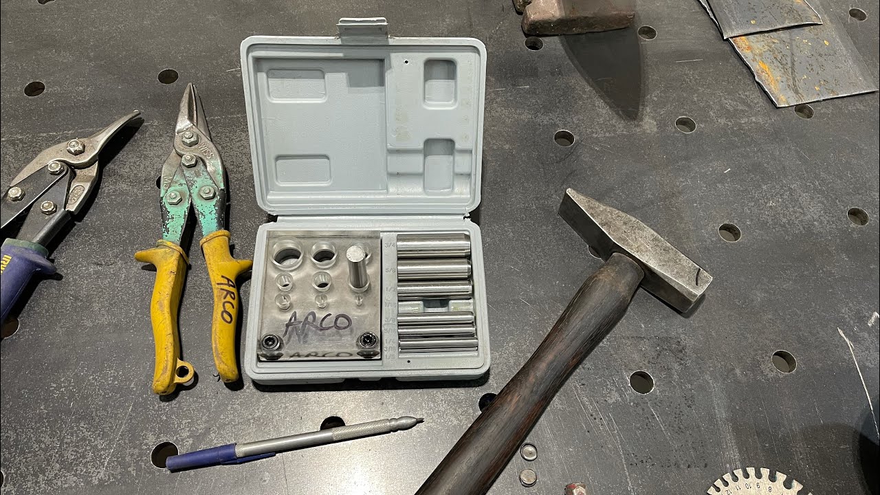 Harbor freight 9 pc. Punch & die set review