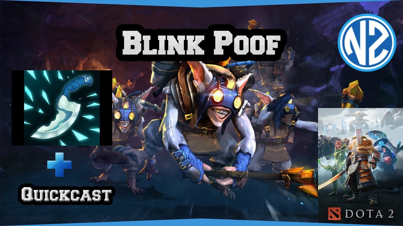 How to blink poof with Meepo - Quickcast + Blink Dagger - Dota 2