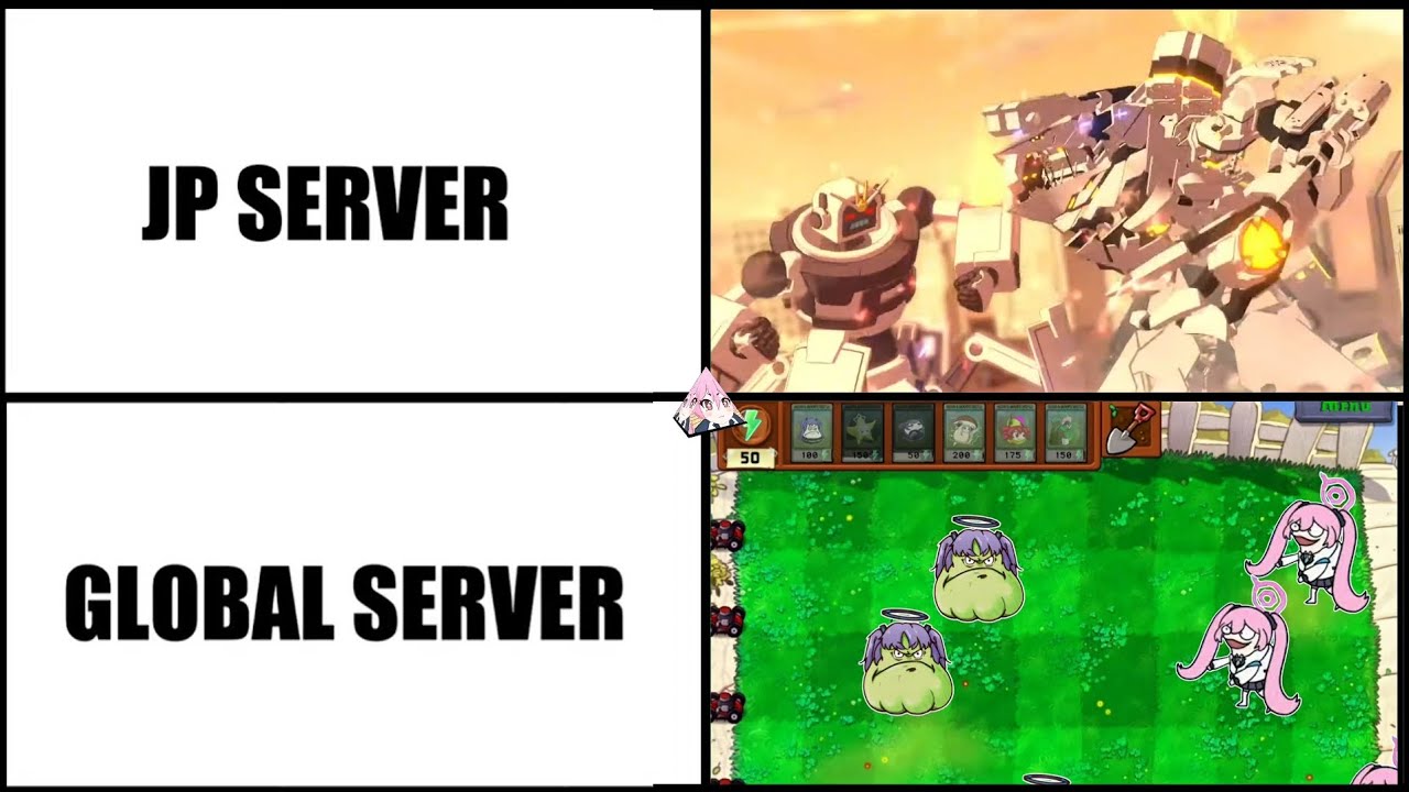 Currently happening events in different servers be like (Blue Archive)