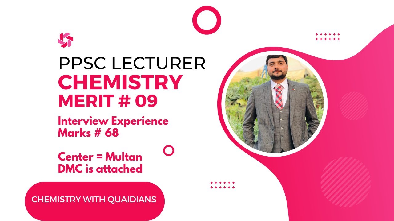 PPSC Chemistry Interview Experience 2023-PPSC Lecture Chemistry Preparation