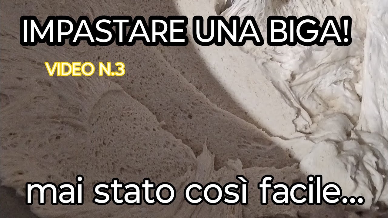VIDEO N.3: Come IMPASTARE correttamente una BIGA!