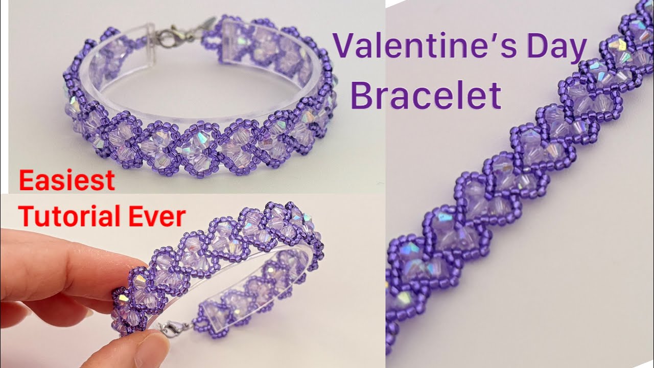 Valentine’s Day Bracelet || Bicone Bracelet 