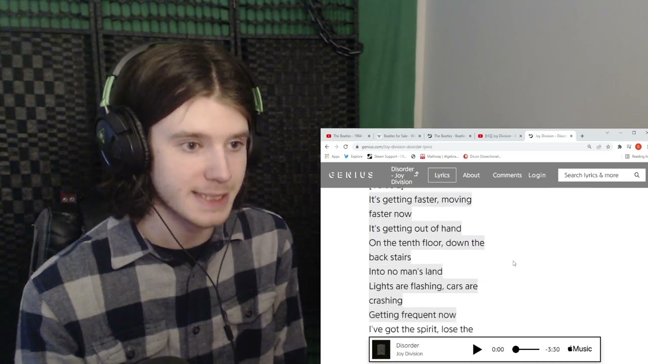 First listen to Joy Division - Disorder (REACTION)
