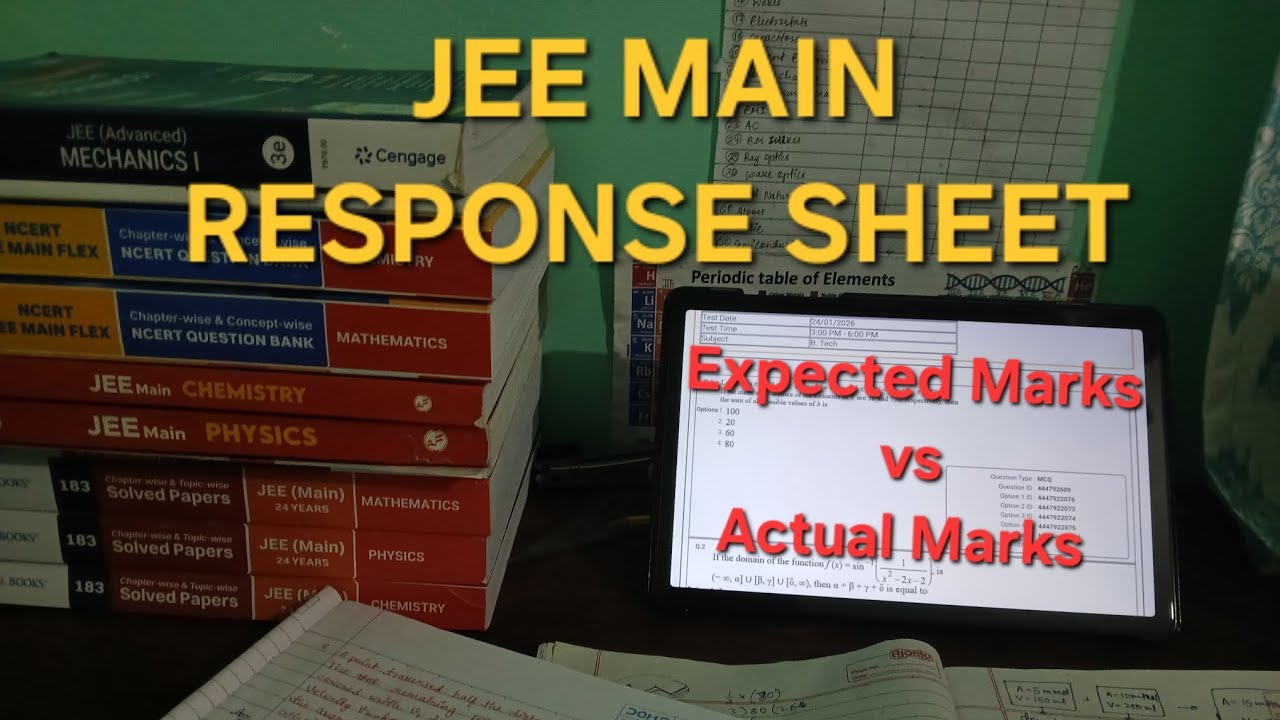 My Actual Marks😭 in 24 Jan Shift 2 || JEE MAINS 2026