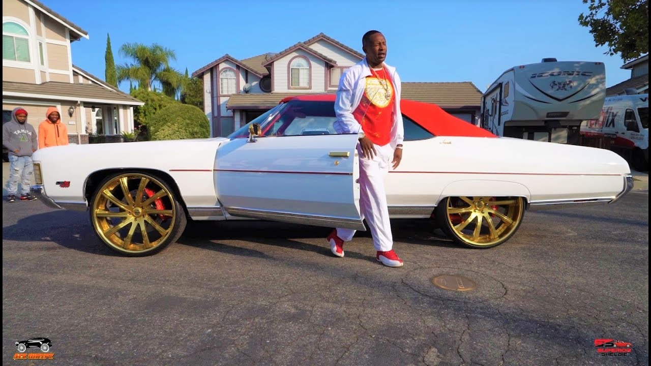 White 71 Chevy Impala Vert on Gold 26