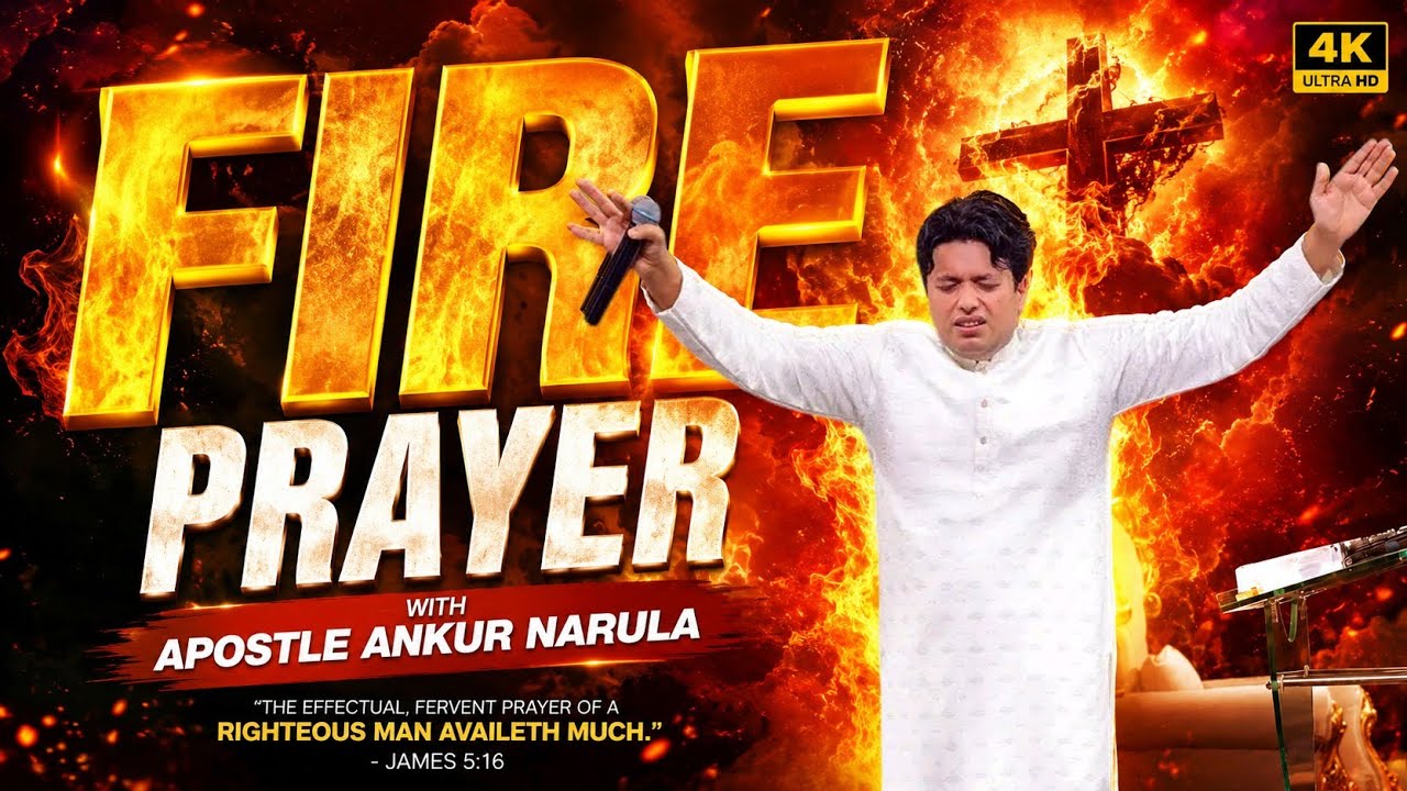🔥 Fire Prayer With Apostle Ankur Narula | Powerful Healing & Deliverance Prayer @YahowaShalomTv