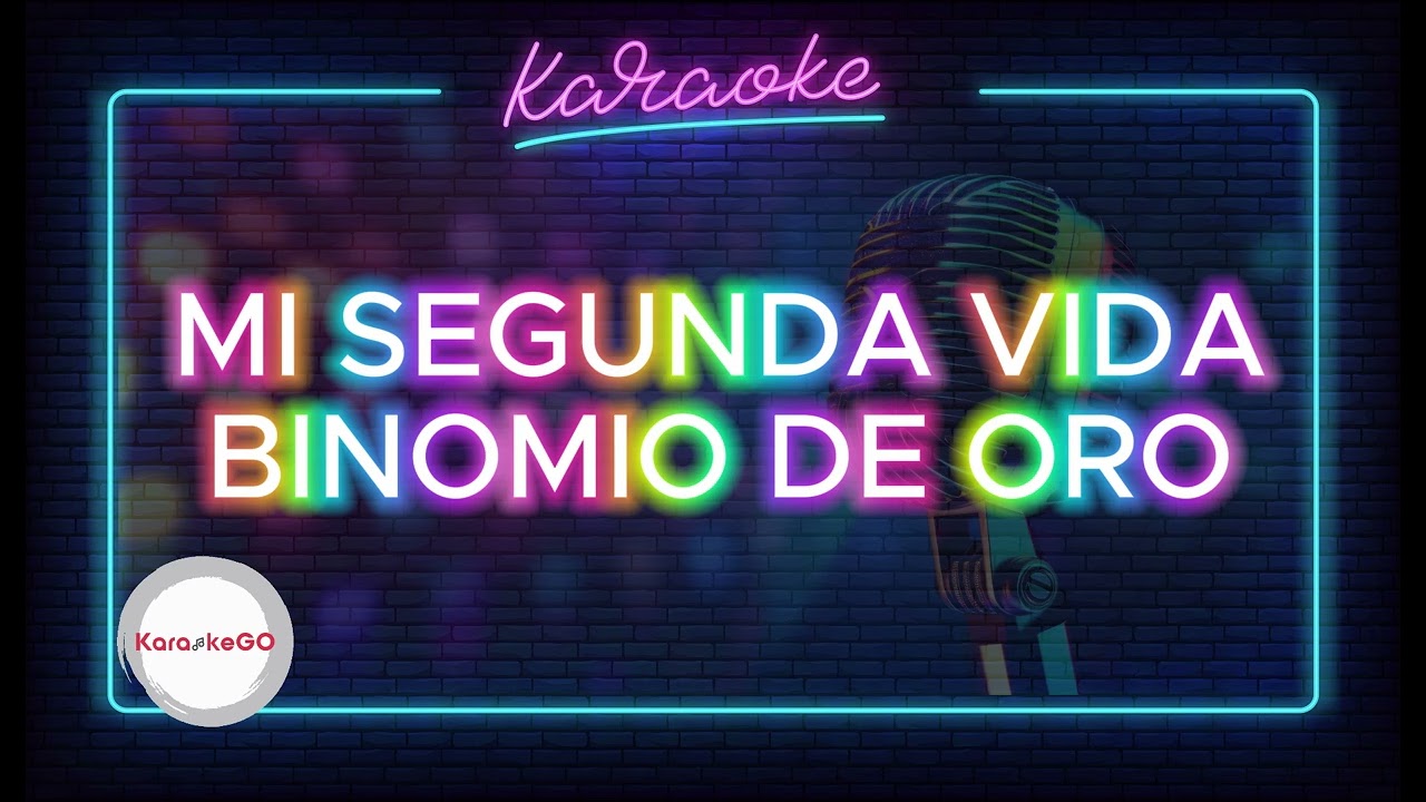 MI SEGUNDA VIDA - BINOMIO DE ORO (JEAN K CENTENO) KARAOKE PISTA INSTRUMENTAL OFICIAL
