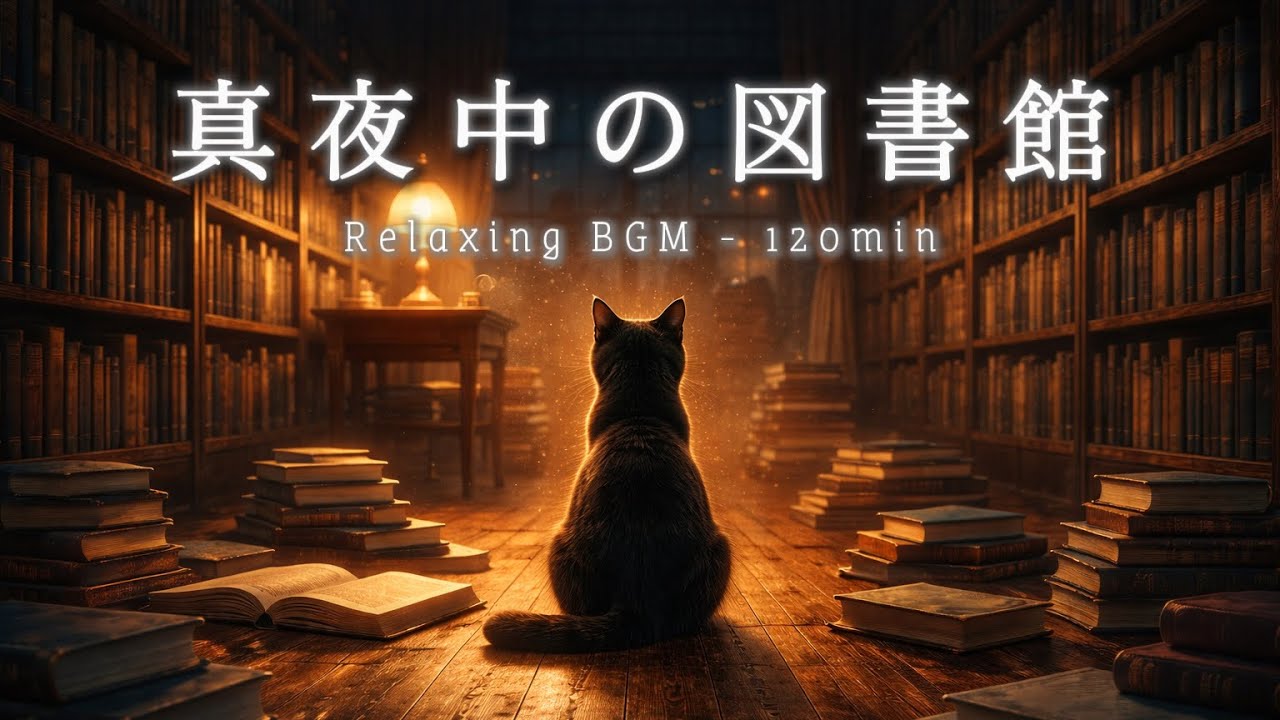 【作業用BGM】真夜中の図書館｜集中・勉強・読書用 lo-fi
