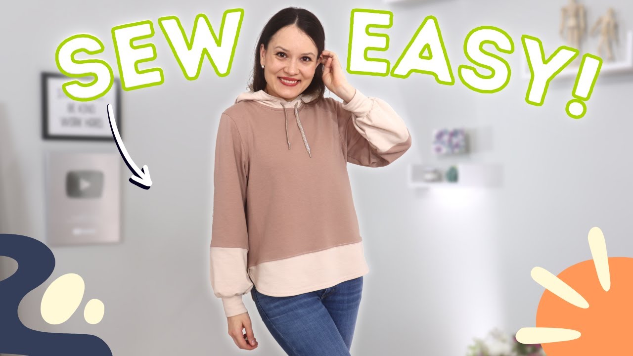 Let's sew and draft a beautiful hoodie! Sew Easy!