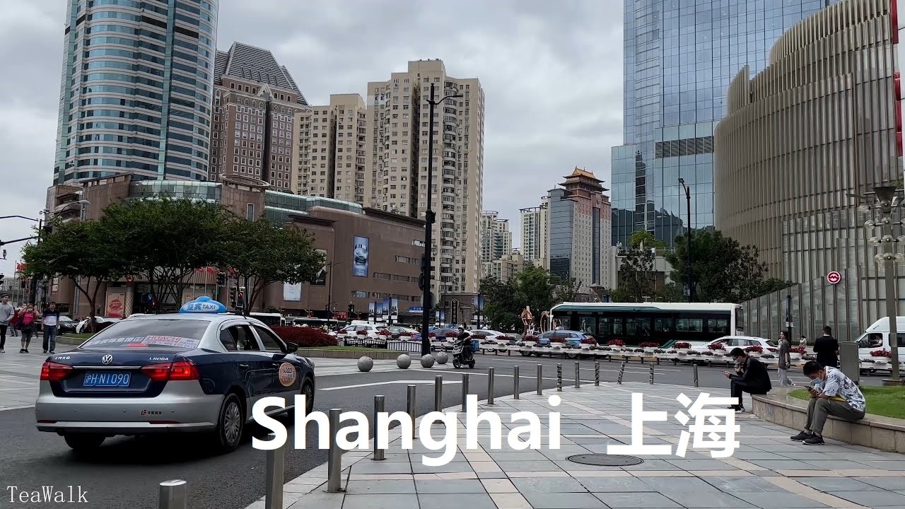 Hengshan Road｜Xujiahui｜ Walking Shanghai Tour  4K ｜Park｜Wulumuqi road  Middle