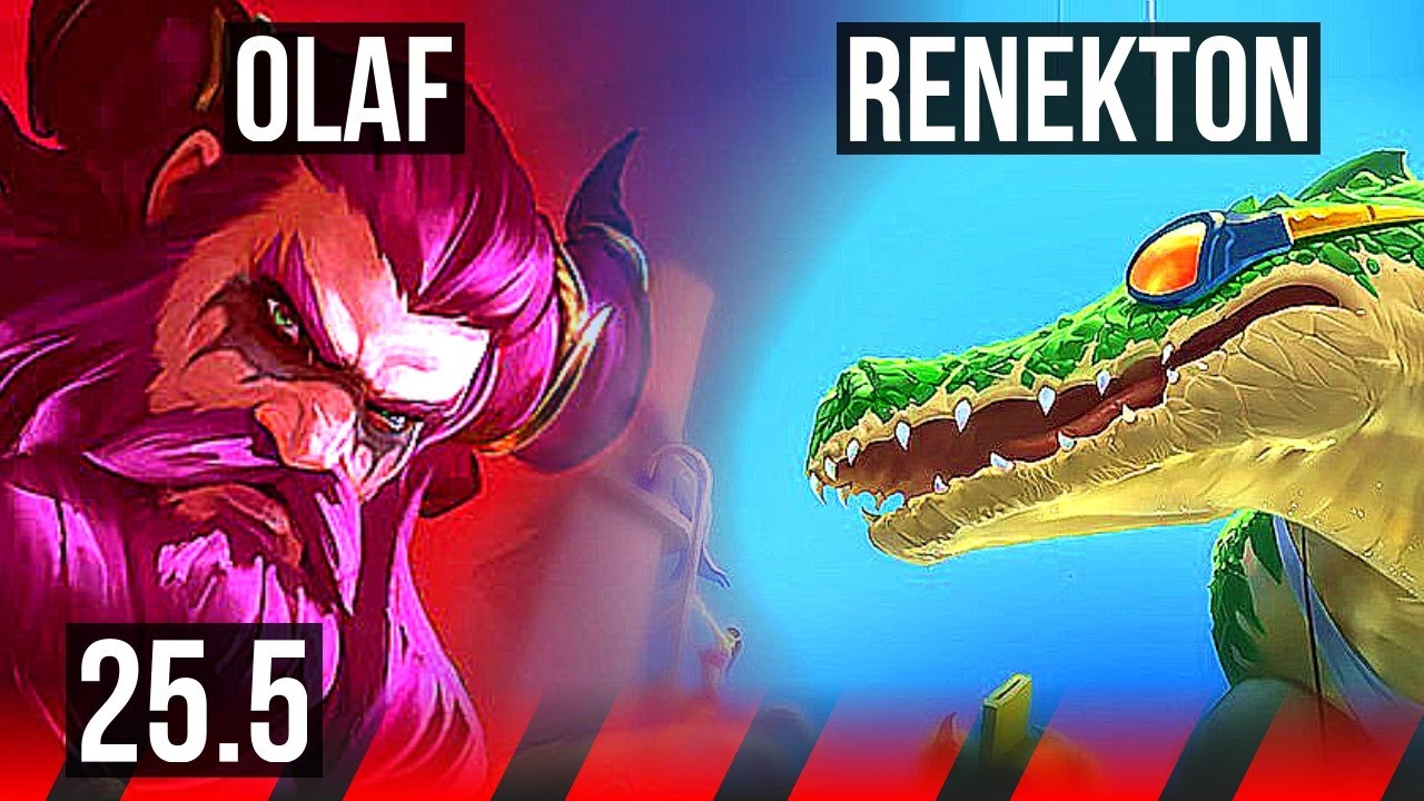 OLAF vs RENEKTON (TOP) | Legendary | KR Diamond | 25.5