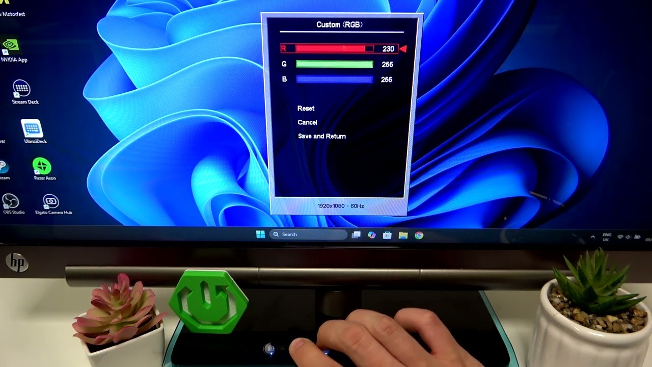 HP X2301 &ndash; Как настроить цвета RGB на мониторе
