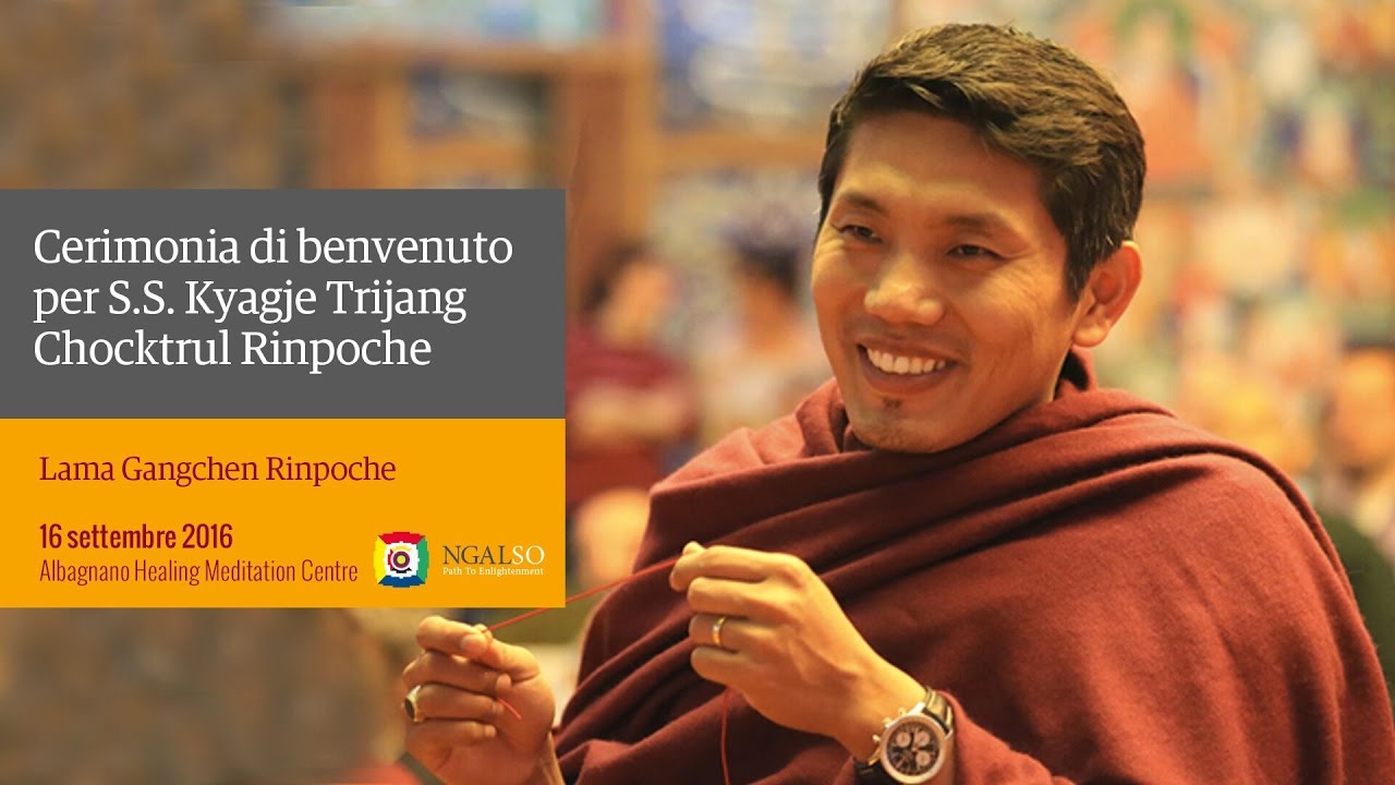 Cerimonia di benvenuto per S. S. Kyabje Trijang Chocktrul Rinpoche