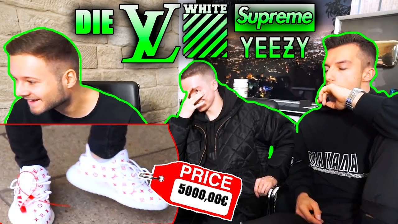 Die LV OffWhite Supreme Yeezys | Fashion Reaktion mit Justin