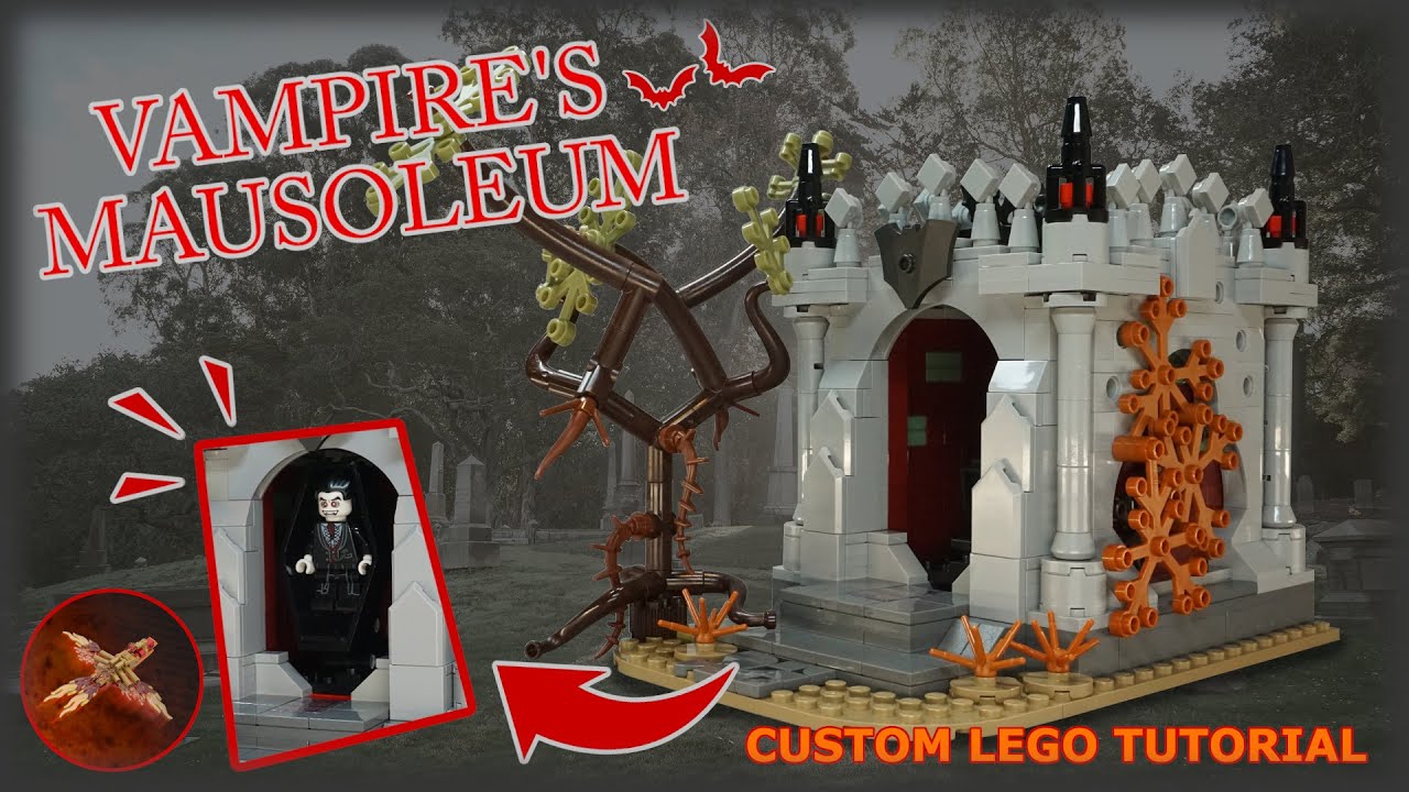 Vampire's Mausoleum - Halloween Custom Lego Tutorial