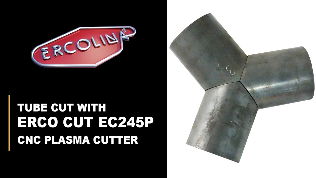 Cutting Round Tube with precision and power⚡ with the Ercolina EC245P-CNC