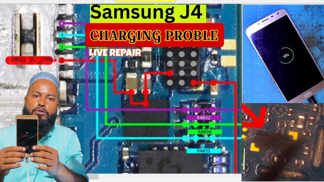 Samsung Galaxy J4 Chargeing Ic Jumper Full Tutorial Bypass #charging #jumping