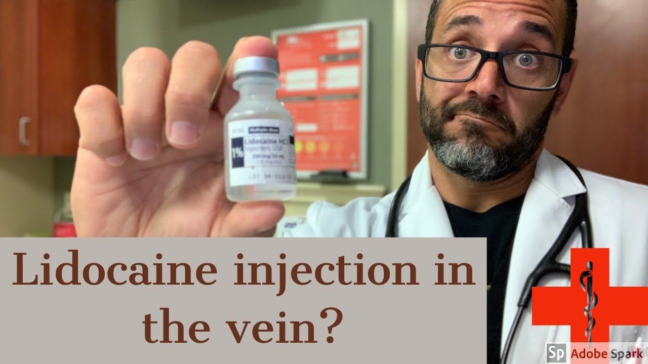 lidocaine injection is safe near a vein?  answer to fan question