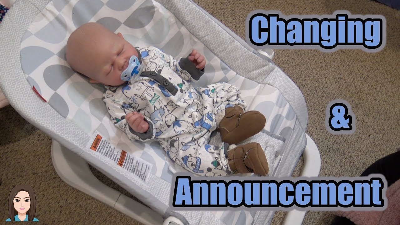 Changing Reborn Baby Holden! ANNOUNCMENT! | Kelli Maple