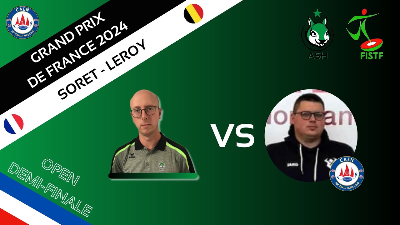 Subbuteo : Rémi Soret vs Justin Leroy (Grand-Prix de France 30/11/24) (demi-finale Open)