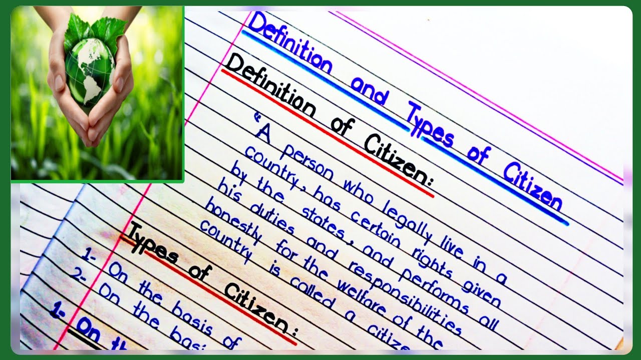 Definition of Citizen and Types of Citizen | Citizen Definition Citizen Types | Citizen, Citizenship