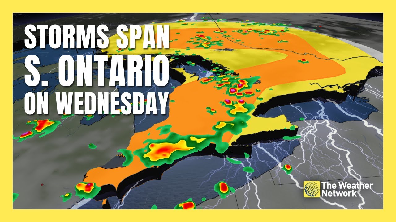 Severe Storms Target Southern Ontario Wednesday, Evening Commute Disruptions Likely | #forecast