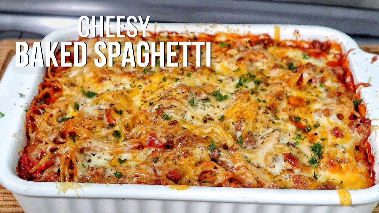 Better Than Lasagna? Cheesy Baked Spaghetti