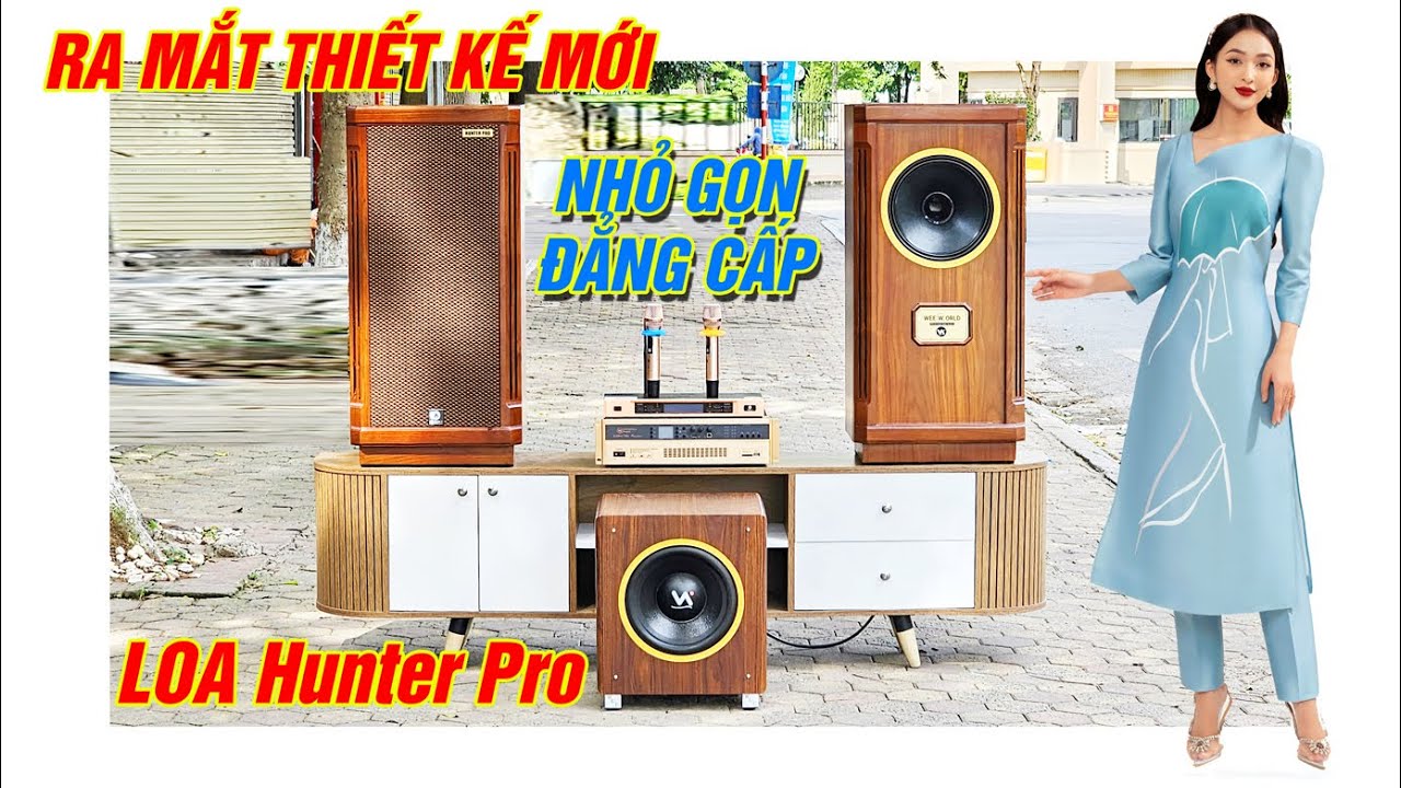 Loa Đồng Trục Hunter Pro phiên bản Phù Hợp với mọi nhà. Chất Âm Hay,Trưng bày đẹp
