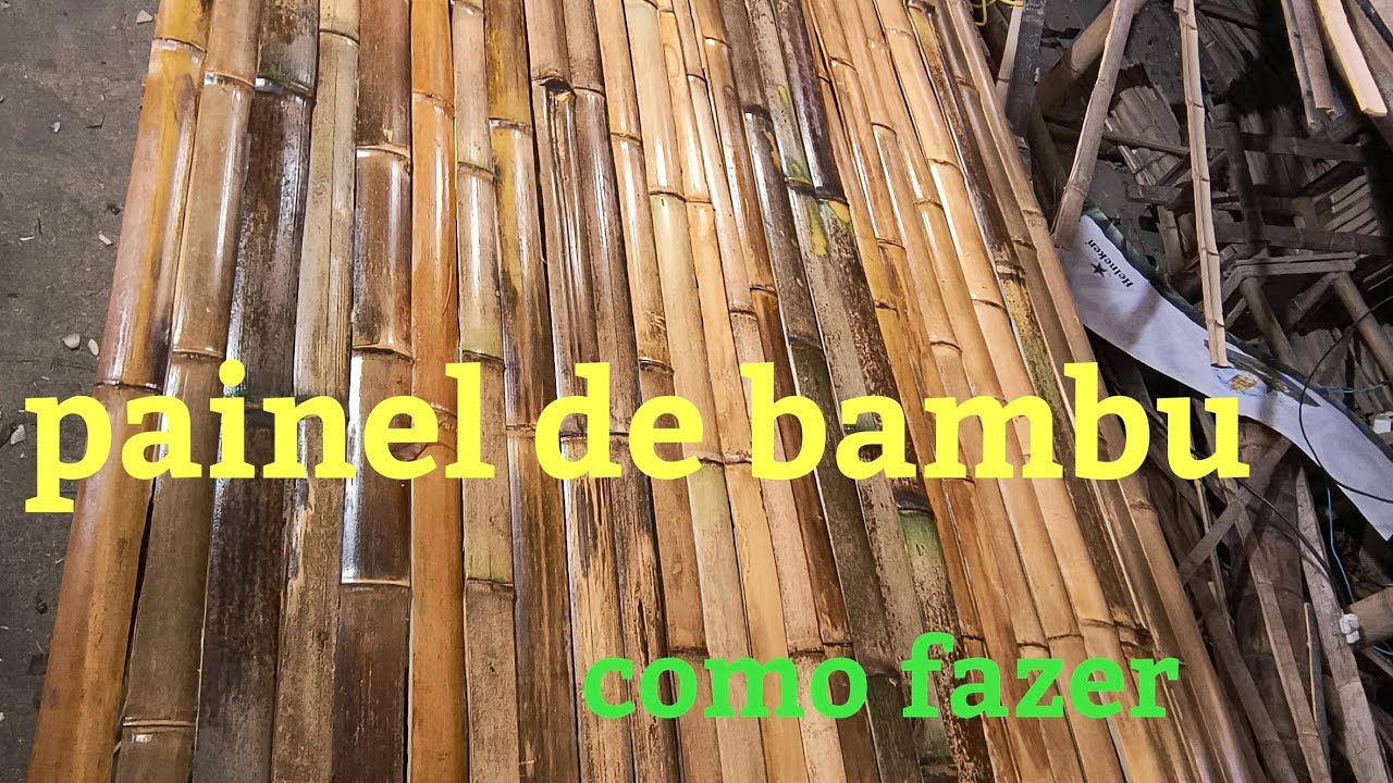 Como fazer painel de bambu, cerca, revestimento, forro @bambu total