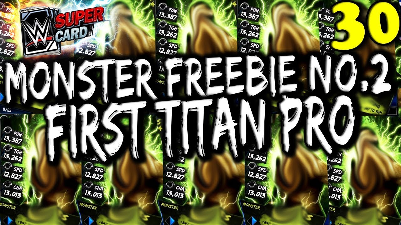 WWE SUPERCARD S4 #30 &ndash; MONSTER FREEBIE 2 &ndash; ПЕРВЫЙ TITAN PRO + НАБОР GRAND CHALLENGE!!