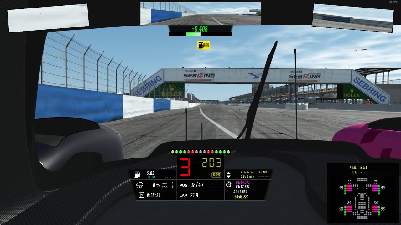 12h for Anna rF2 - LMP2 - Sebring - 1:47.284