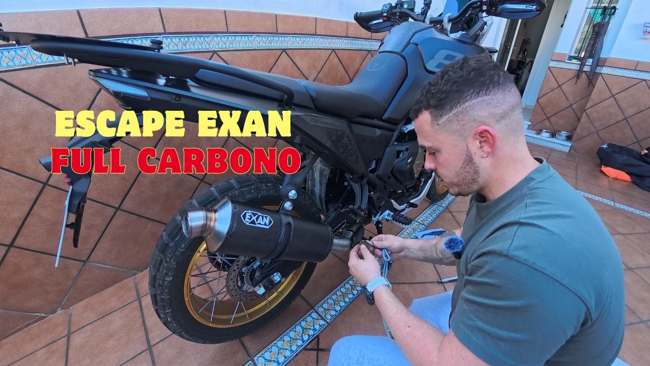 VOGE 800 DS RALLY - CAMBIO DE ESCAPE POR EXAN DE CARBONO!!