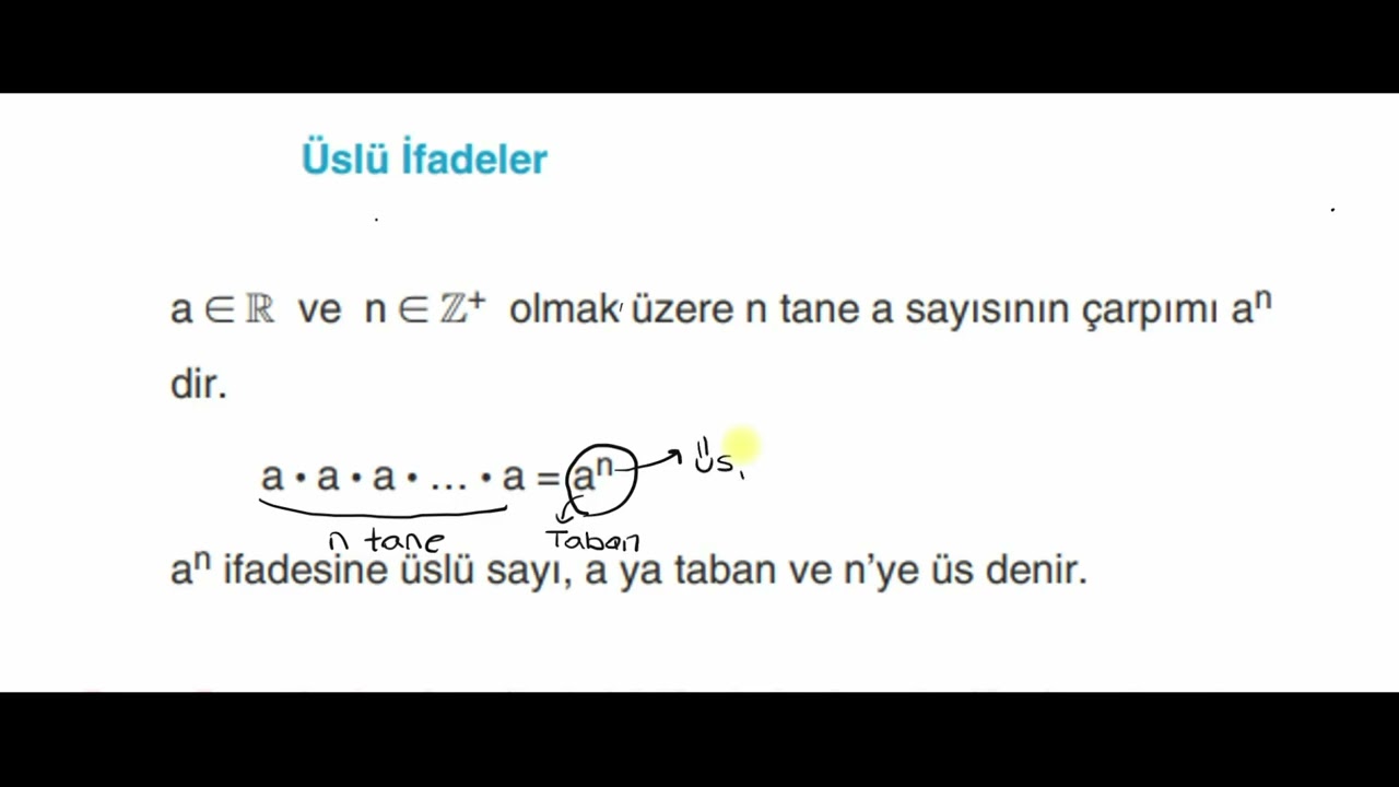 Üslü İfade Tanımı