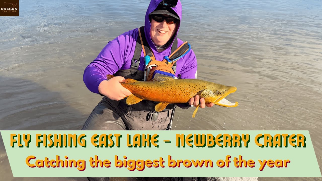 Fly Fishing East Lake from the Shore - Catching My Biggest Trout of the Year