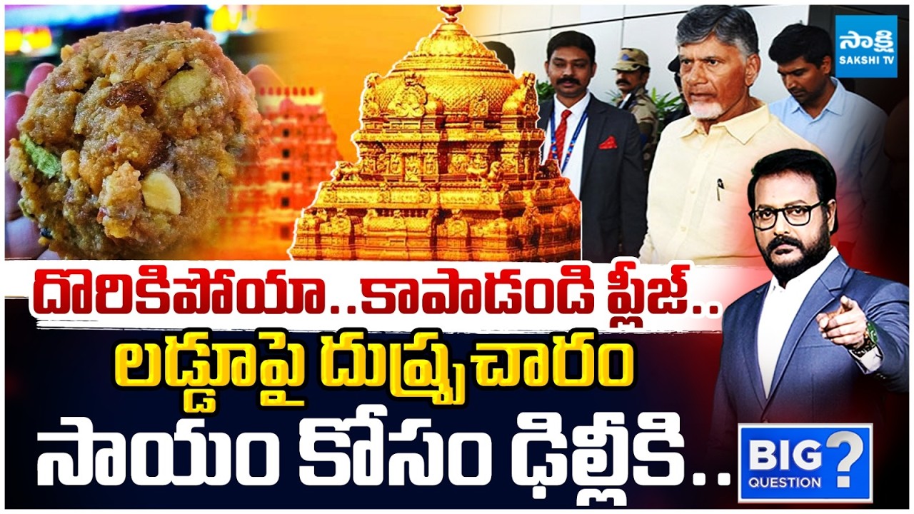 Debate on Tirumala Laddu Controversy | Chandrababu Delhi Tour | Sakshi TV Big Question
