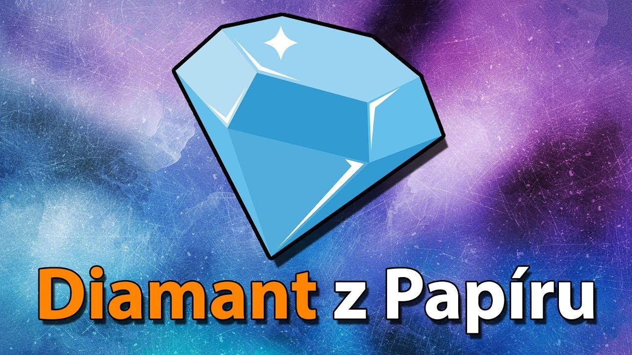 Jak Vyrobit Diamant z Papíru - Origami Česky