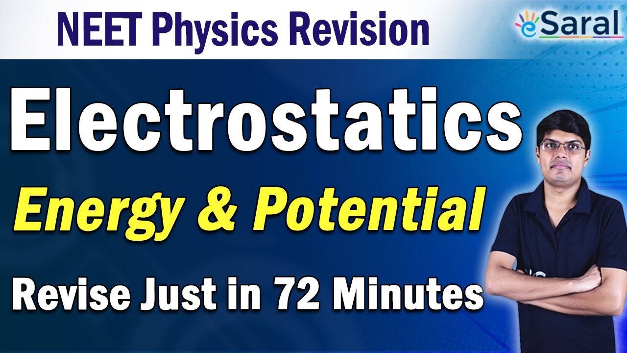 Electrostatic Energy and Electric Potential complete revision video for Class 12 & NEET Preparation
