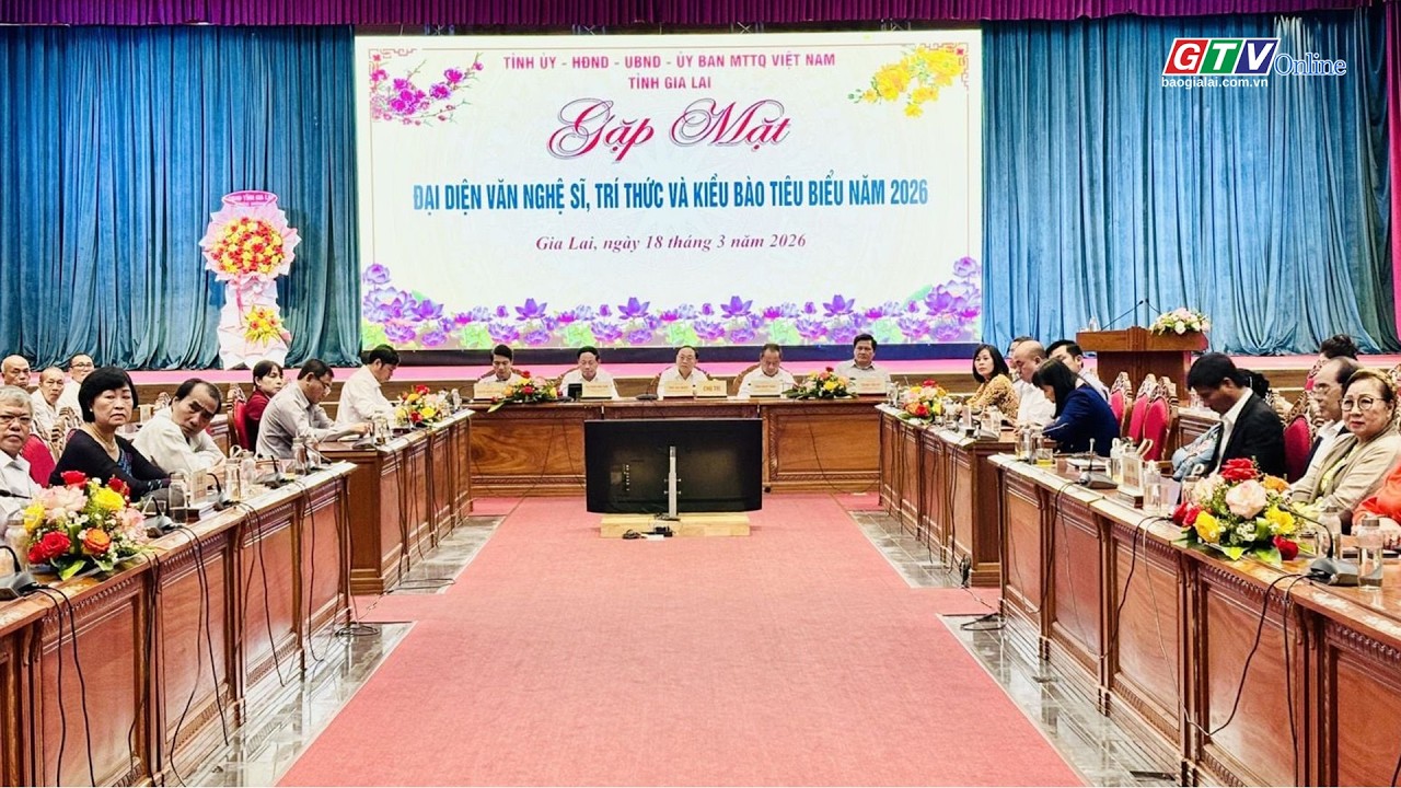Gia Lai gặp mặt văn nghệ sĩ, trí thức và kiều bào tiêu biểu năm 2026