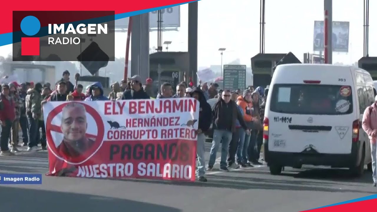 Sindicalizados de Ecatepec vuelven a tomar la caseta de San Cristóbal de la México-Pachuca