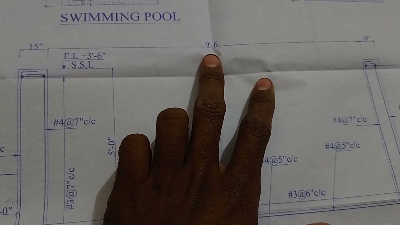 How to read Swimming Pool drawing