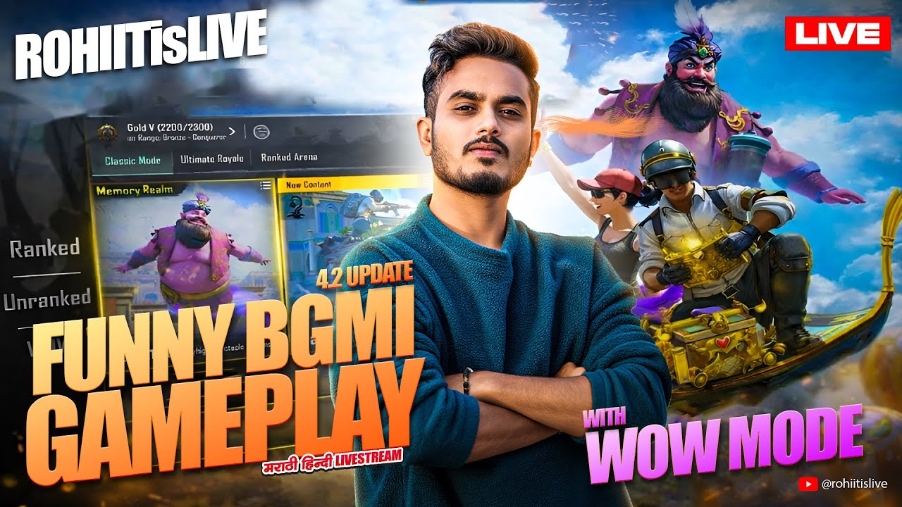 FUNNY WoW Rooms With BGMI Gameplay | Marathi Hindi Mix | ROHIITisLIVE | BGMI LIVE