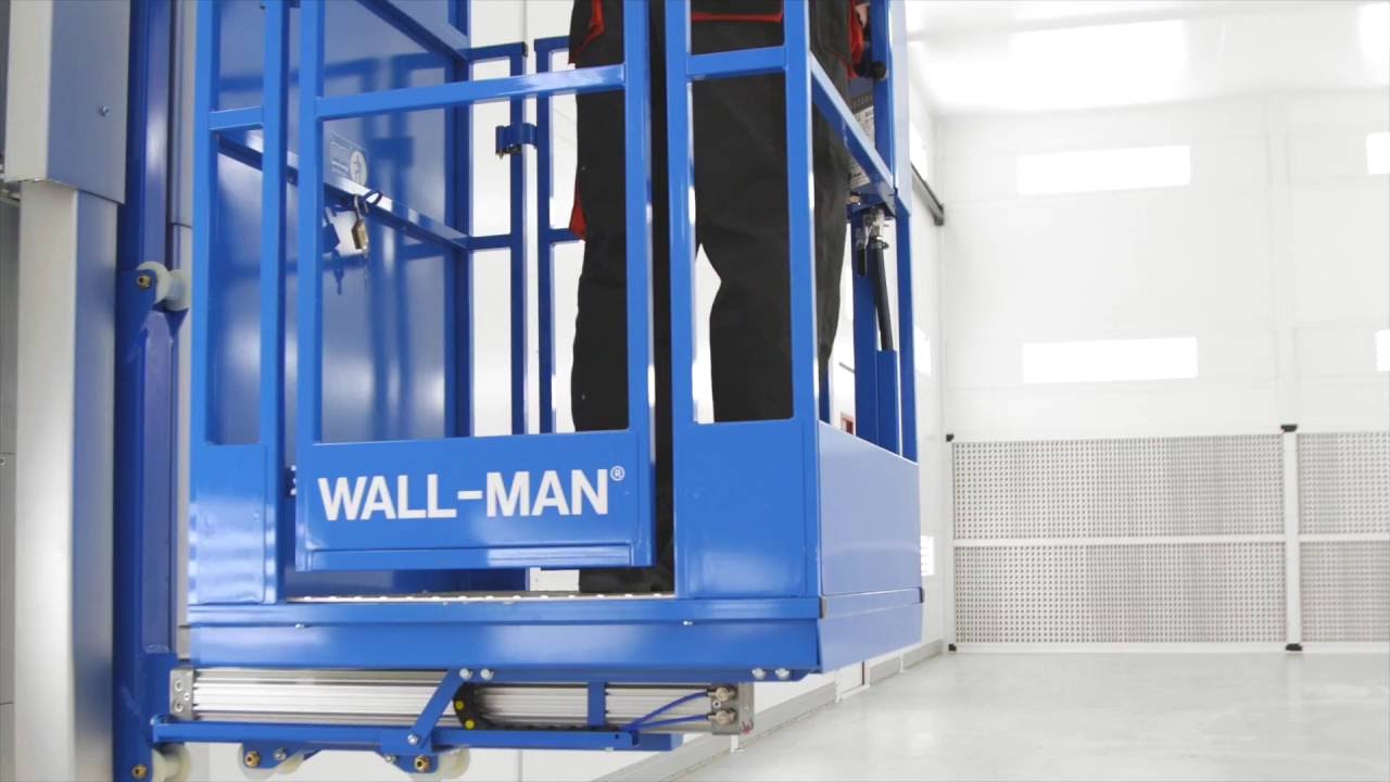 Wall-Man - a pneumatic man lift from Reglo for spray booth or preparation booth