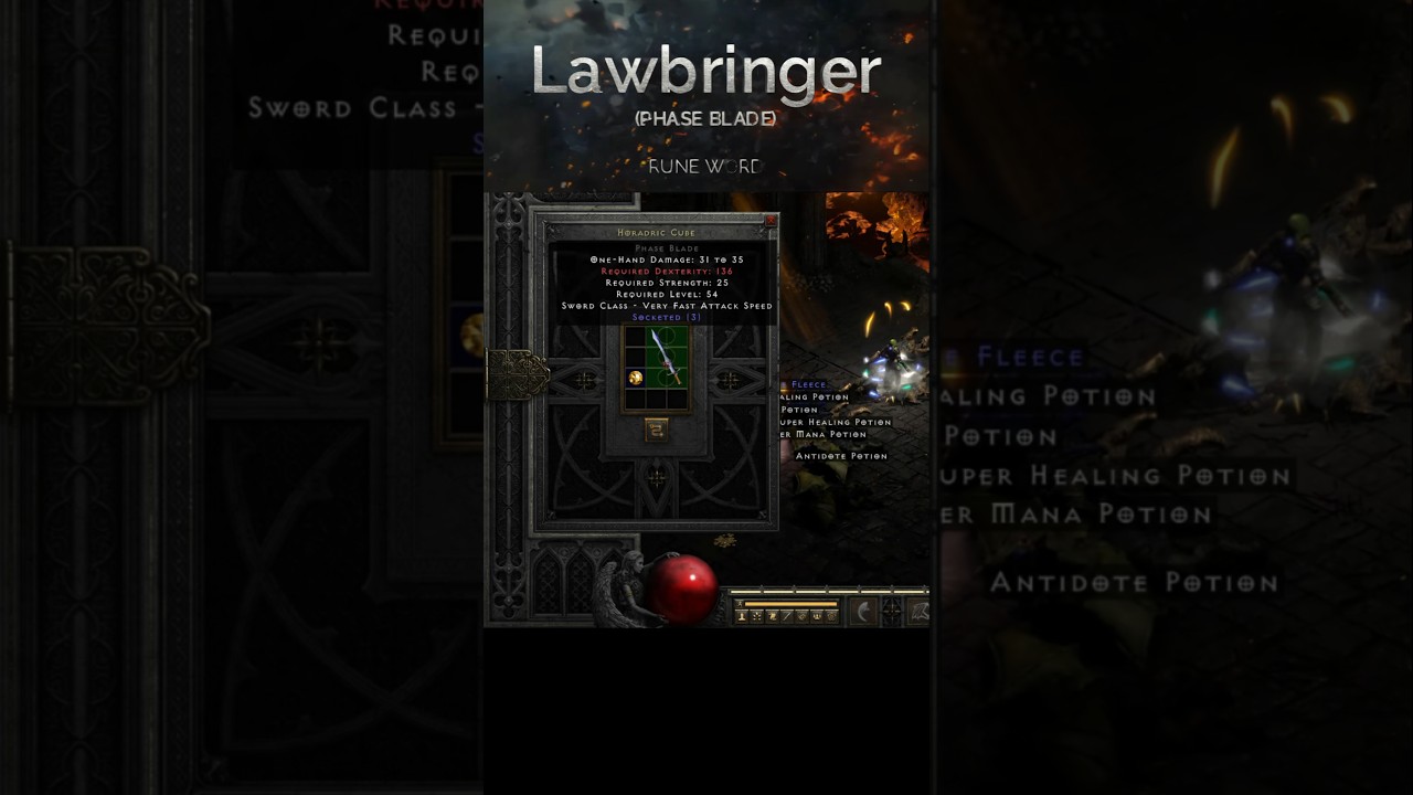 Feel Good to Make this..#15😎Rune Word Lawbringer🙌#season11 #diablo2 #d2 #d2r #feel #good #make #this