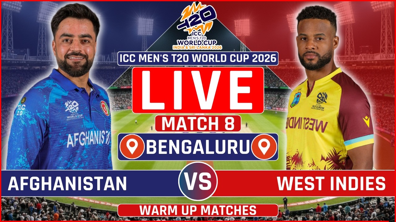 ICC Men's T20 World Cup 2026 Live: AFG vs WI Live | Afghanistan vs West Indies Live Score Commentary