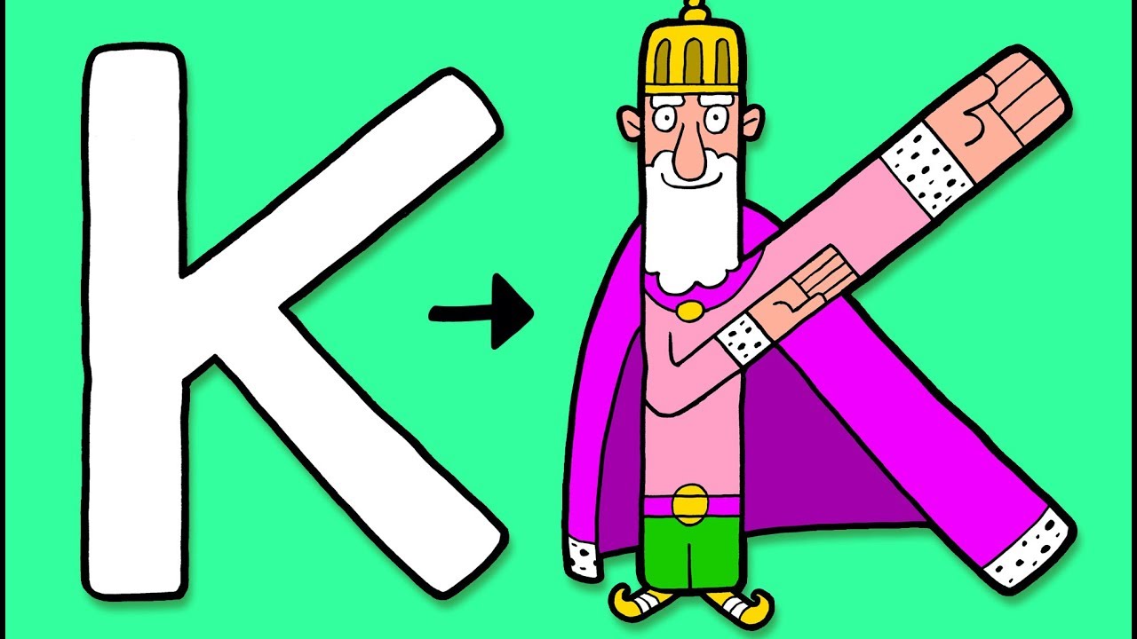 K for King - Learn to Draw ABC | Learn the Alphabet for Kids