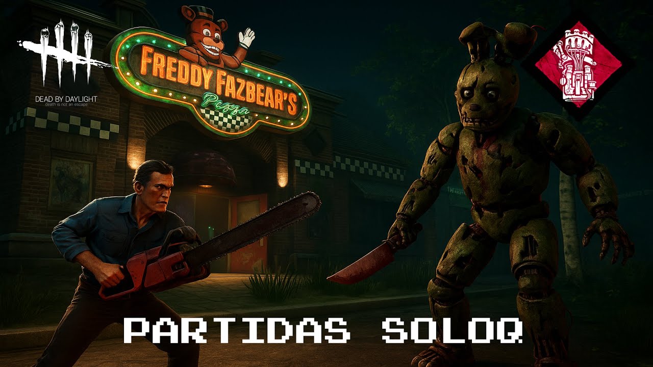 SoloQ | Batalla Mortal de Ash Williams contra Springtrap en la Pizzería 👊🔥