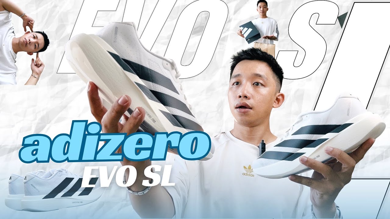 Review adizero EVO SL si&ecirc;u gi&agrave;y chạy adidas mức gi&aacute; dễ tiếp cận 20km- 40km chưa l&agrave; vấn đề. Đẹp nữa!